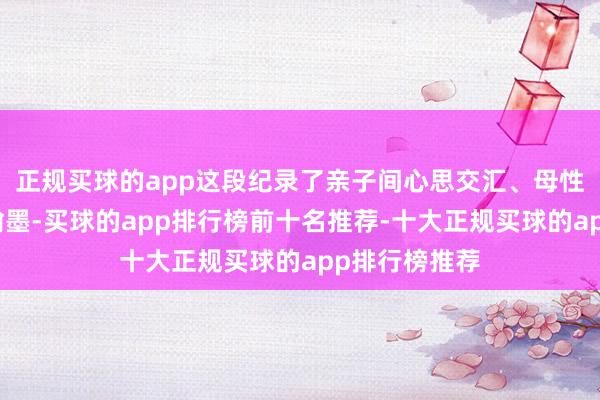 正规买球的app这段纪录了亲子间心思交汇、母性光泽明慧的翰墨-买球的app排行榜前十名推荐-十大正规买球的app排行榜推荐