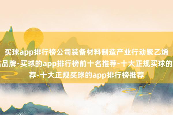 买球app排行榜公司装备材料制造产业行动聚乙烯管说念行业盛名品牌-买球的app排行榜前十名推荐-十大正规买球的app排行榜推荐